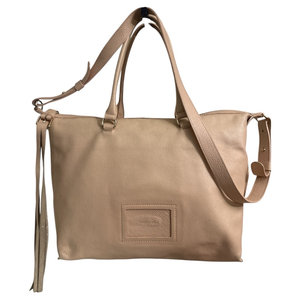 Large See By Chloe Leather Shoulder Tote